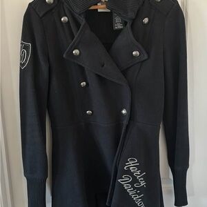 Harley-Davidson Women's Black Double-Breasted Jacket